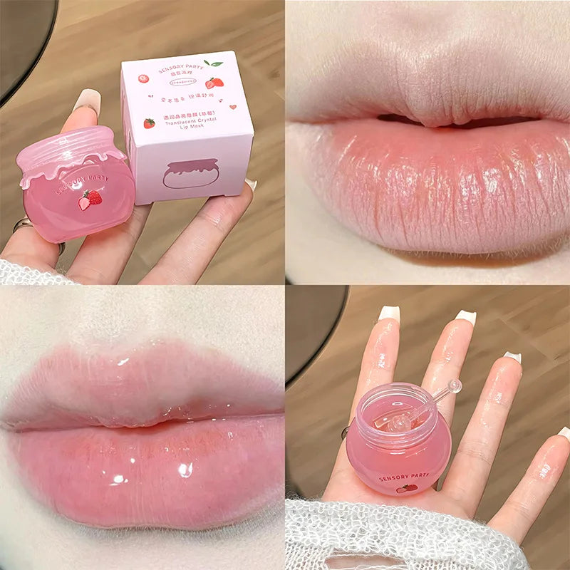 ZYXUAQIR 6g Moisturizing Lip Mask Balm – Grape & Peach