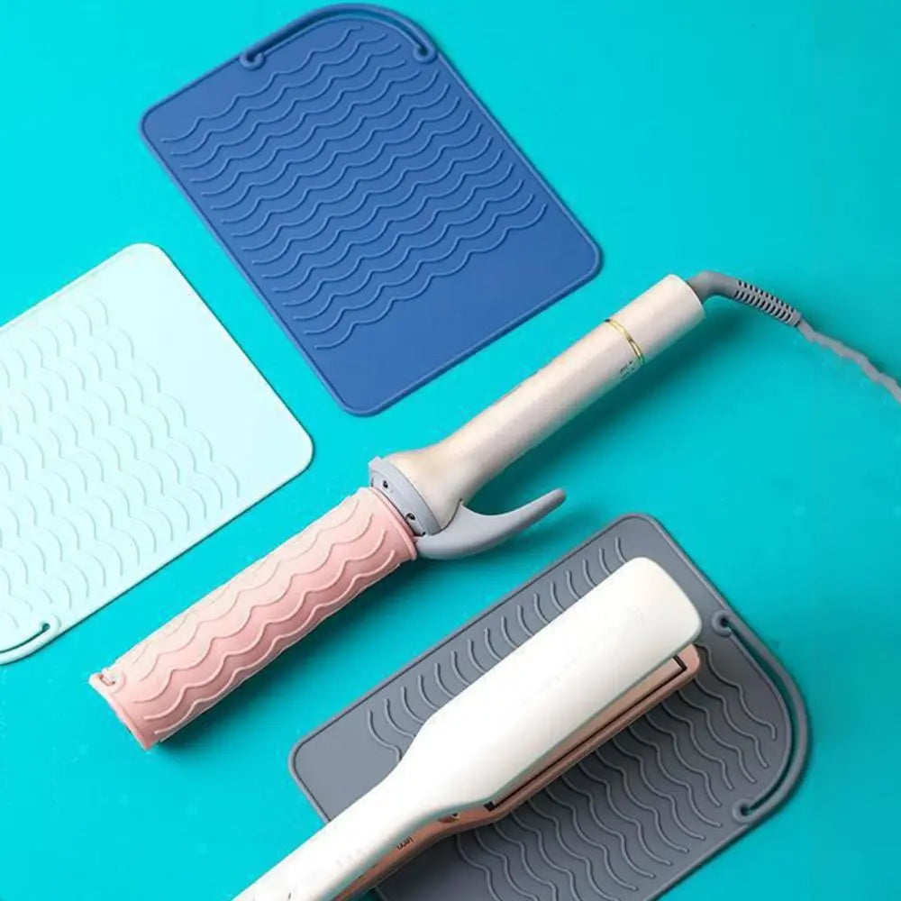 Silicone Heat Resistant Mat for Curling Iron & Straightener