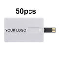 50-Pack Custom Logo Credit Card USB Flash Drives | USB 2.0 USB Flash Drive PRIMED 50PCS 256MB China Mainland