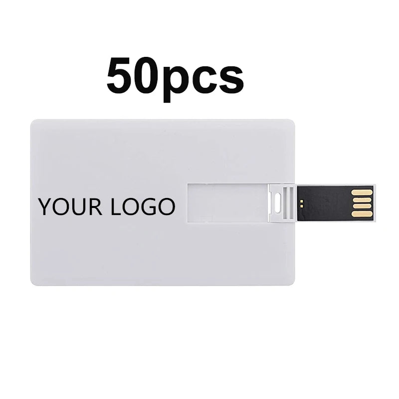 50-Pack Custom Logo Credit Card USB Flash Drives | USB 2.0 USB Flash Drive PRIMED 50PCS 256MB China Mainland