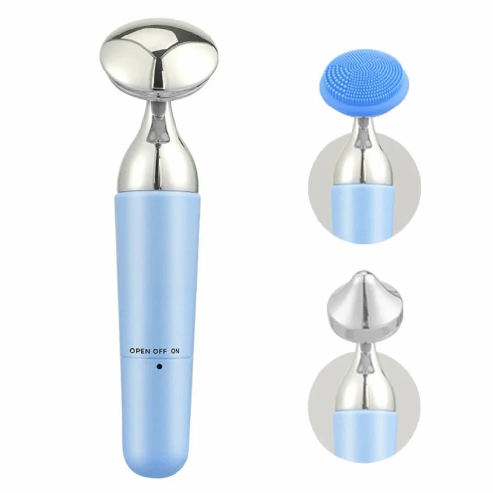 USB Rechargeable Electric Facial Cleanser & Vibration Beauty Tool