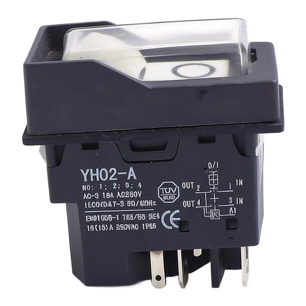 YH02-A 5-Pin Electromagnetic Switch 250V 16A – Lathe & Tools