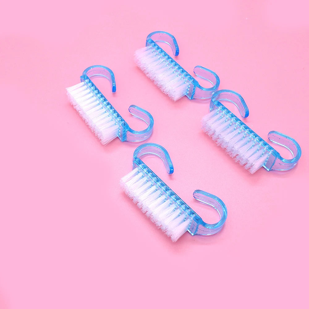 U-Shaped Mini Nail Cleaning Brush – Soft Bristle Manicure Tool