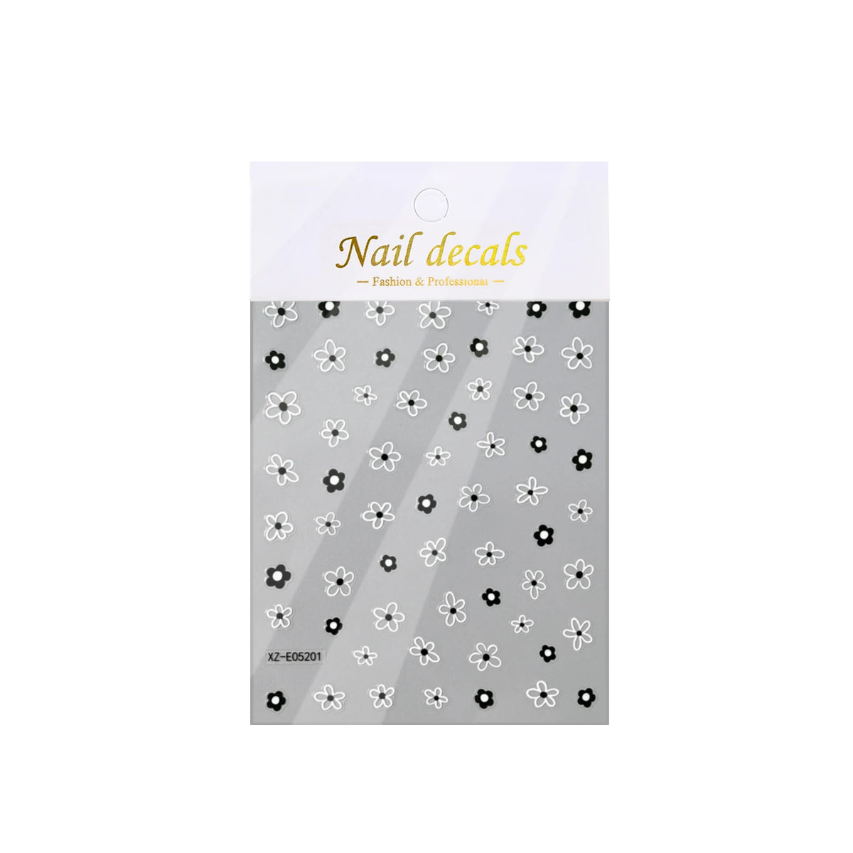 Piano Keys 5D Embossed Nail Art Stickers | DIY Manicure Decals