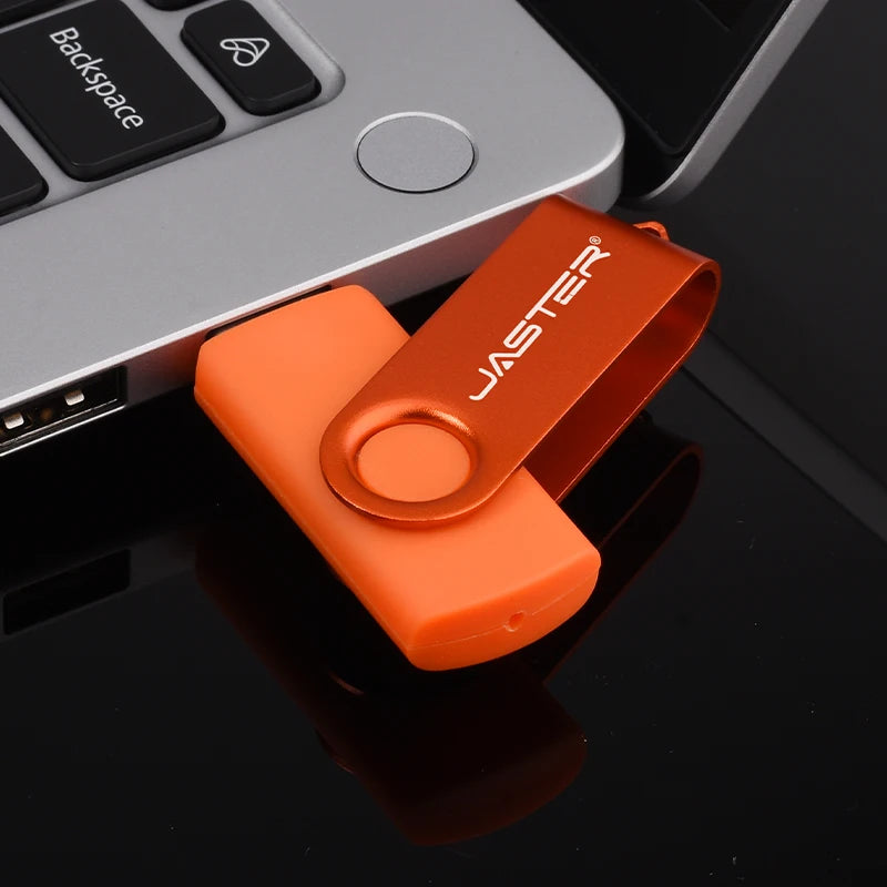 JASTER USB 3.0 Flash Drive 4GB–128GB Rotatable Pen Drive USB Flash Drive PRIMED