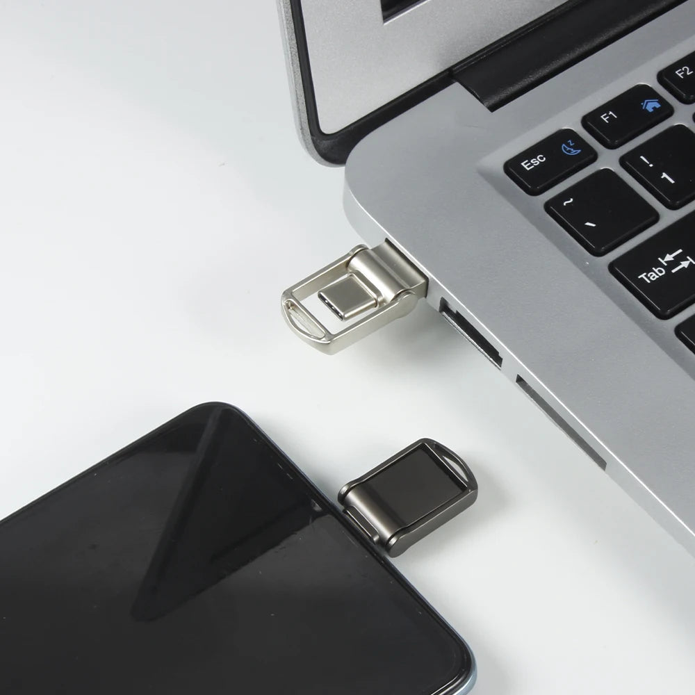 JASTER Metal Type-C USB 3.0 Flash Drive 16GB–128GB USB Flash Drive PRIMED