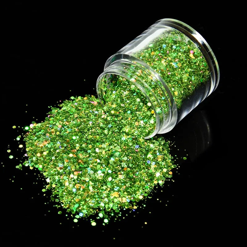 Holographic Nail Glitter Powder 10g | 12 Colors Laser Sequin