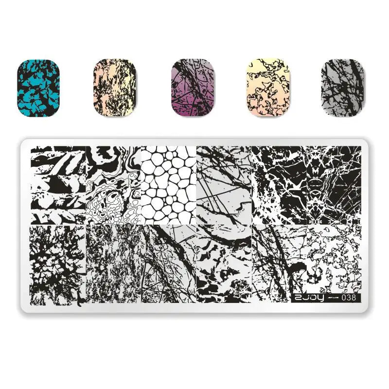 Nail Art Stamping Plate 6×12cm – Cactus Floral & Animal Designs Nail Stamping Plate PRIMED Zjoy38