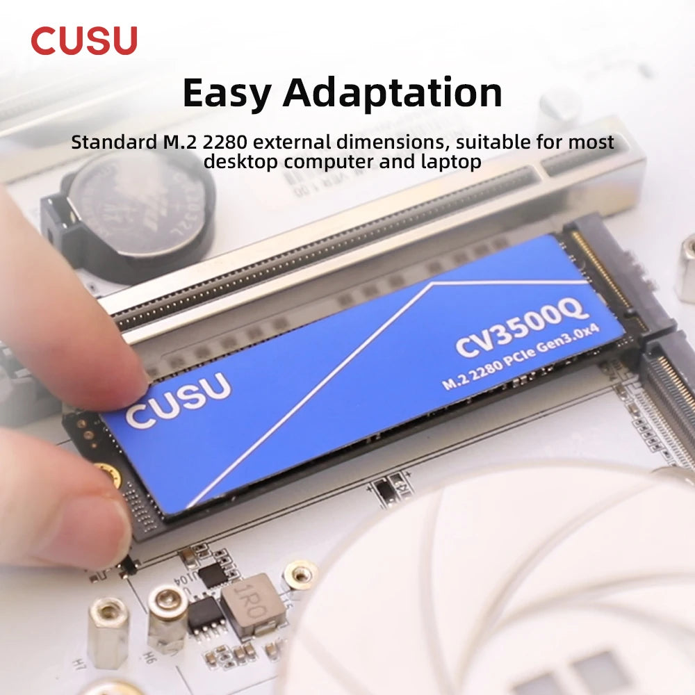 CUSU M.2 NVMe SSD 512GB 1TB 2TB PCIe 3.0 Internal Drive NVMe SSD Drive PRIMED