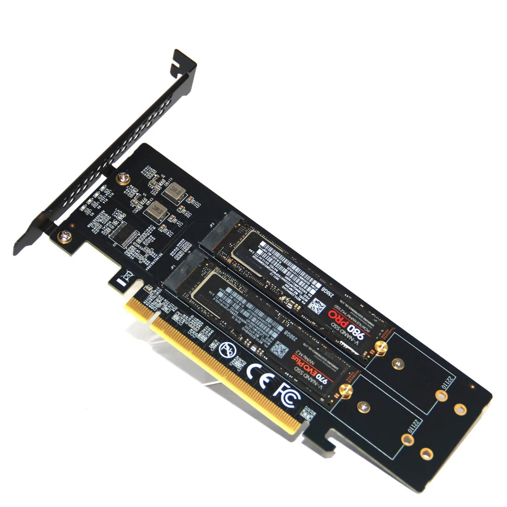 M.2 NVMe PCIe 4.0 x16/x8 Expansion Card – 4-Port SSD Adapter PCIe NVMe Expansion Card PRIMED