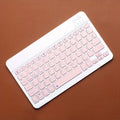 Wireless Bluetooth Keyboard Rechargeable for iPad iPhone Tablet Wireless Bluetooth Keyboard PRIMED Pink