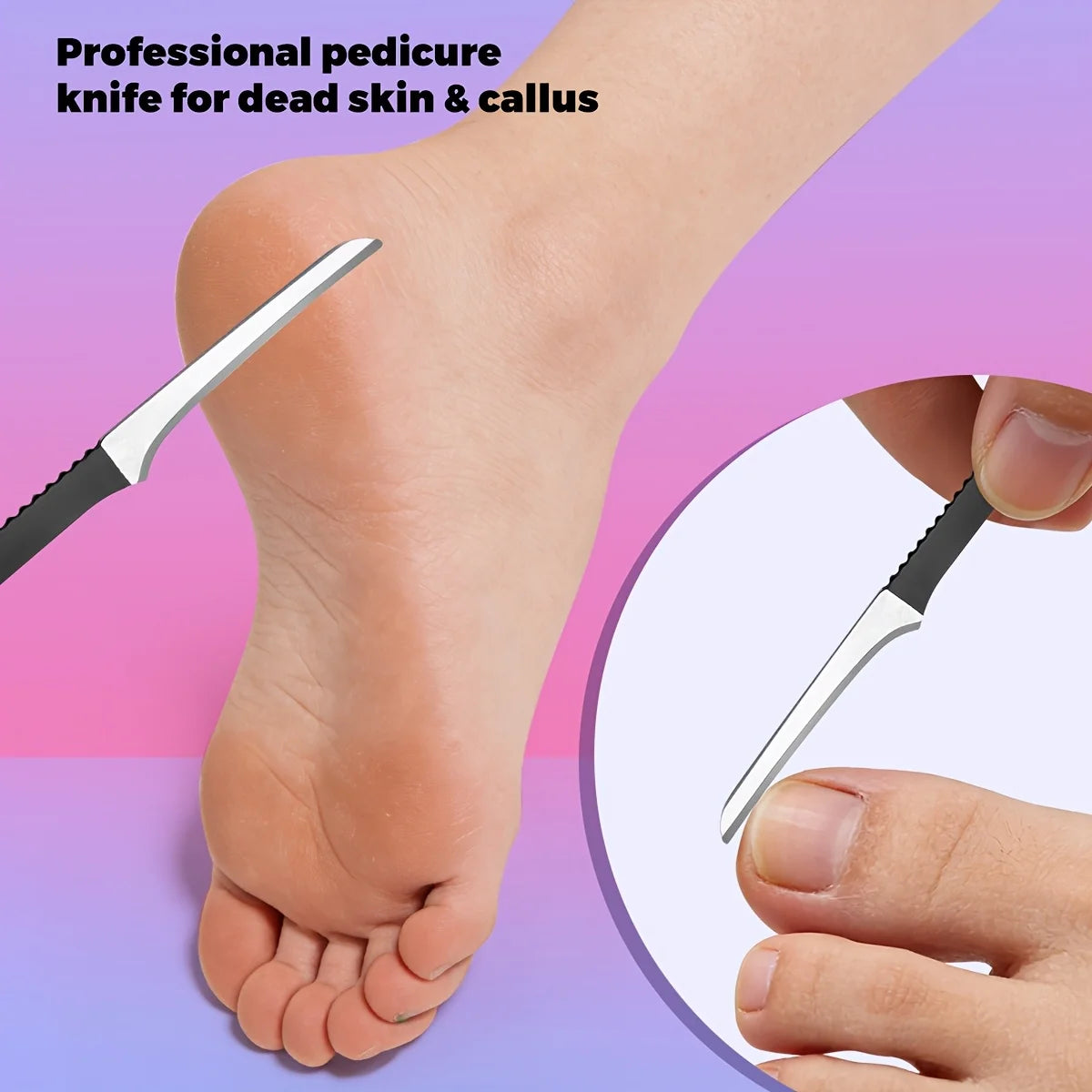 Stainless Steel Toenail Clipper Set – Thick & Ingrown Nails