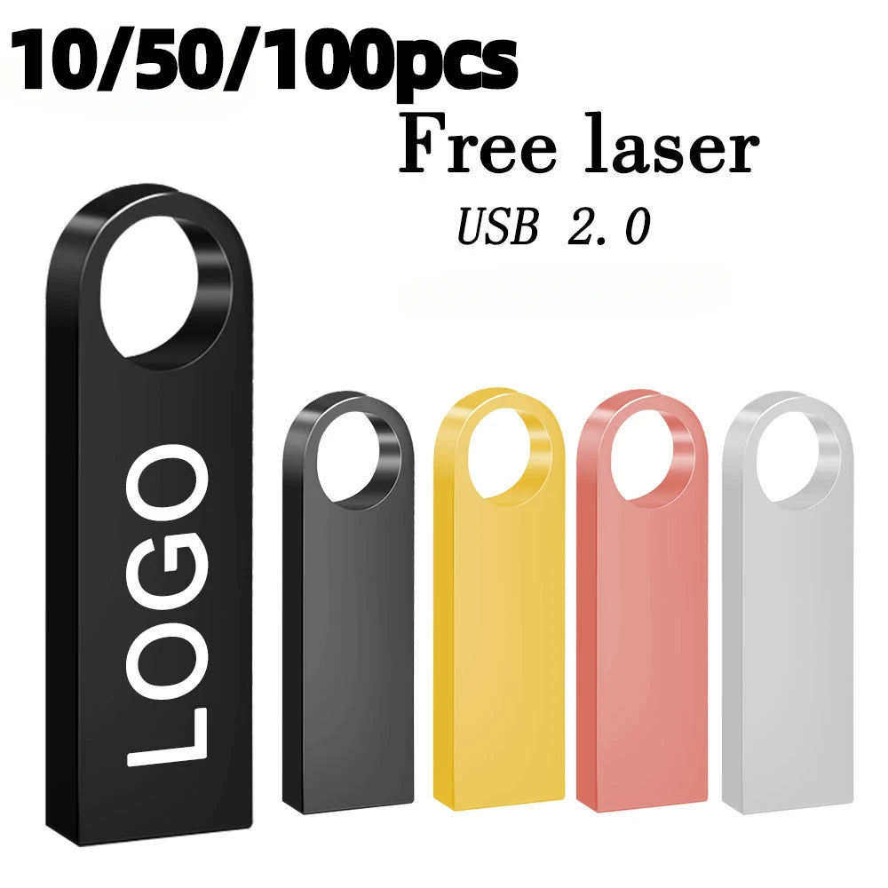 Bulk Metal USB Flash Drives 4–64GB | Custom Logo, Pack of 10–100 USB Flash Drive PRIMED