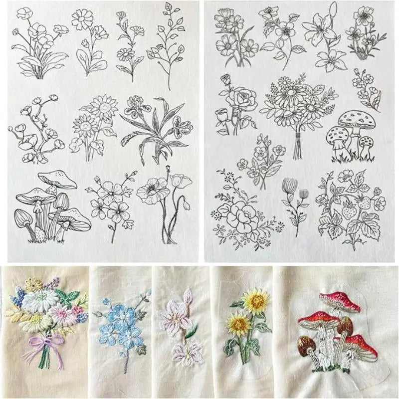Water Soluble Embroidery Stabilizer Stickers – 2 Sheets