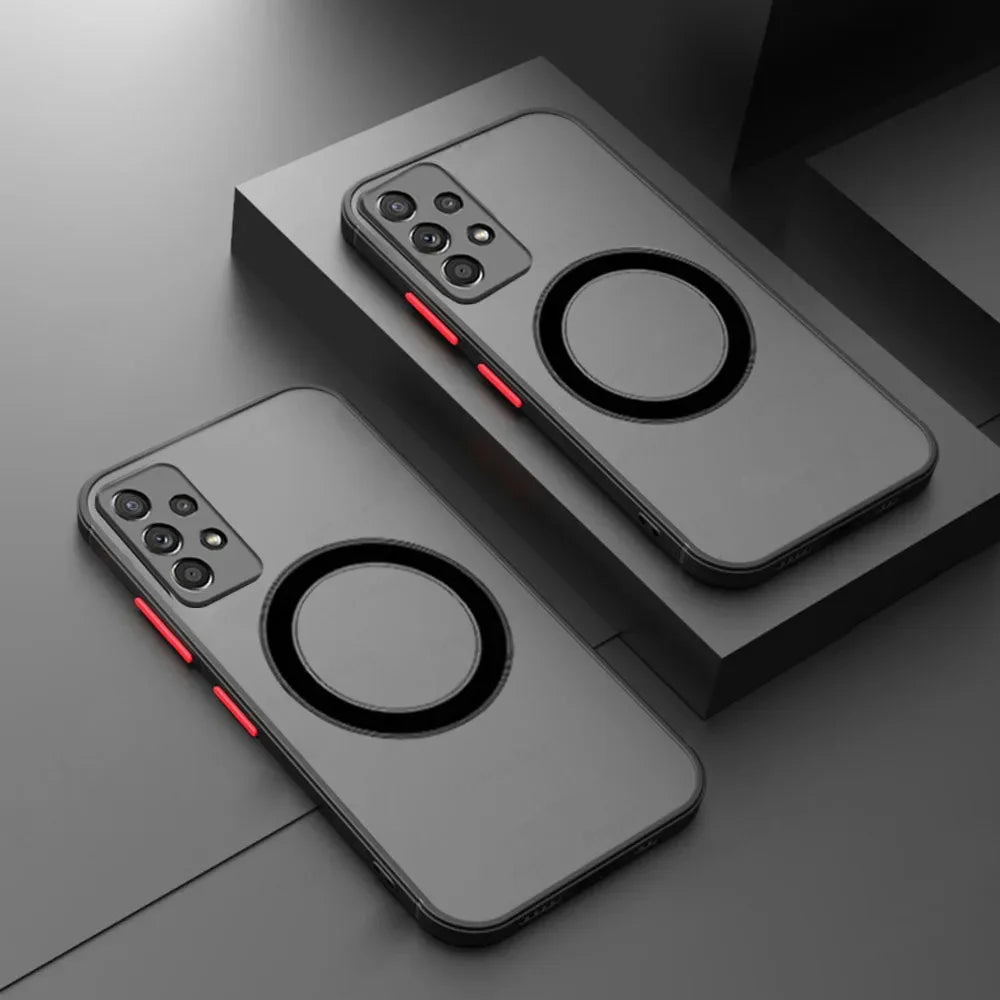 Magnetic Wireless Charging Case Samsung Galaxy – Matte Shockproof Phone Case PRIMED