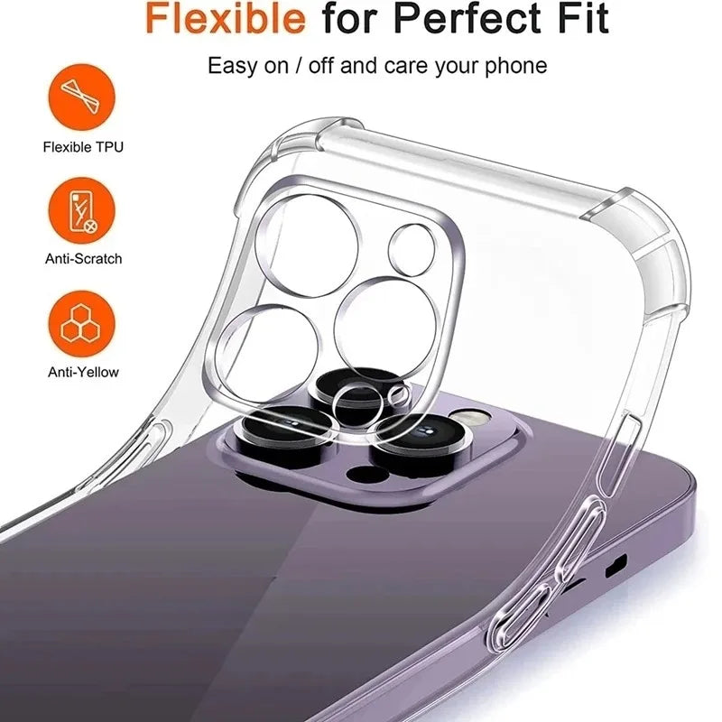 Ultra Thin Clear Silicone iPhone Case | 11–17 Pro Max Phone Case PRIMED
