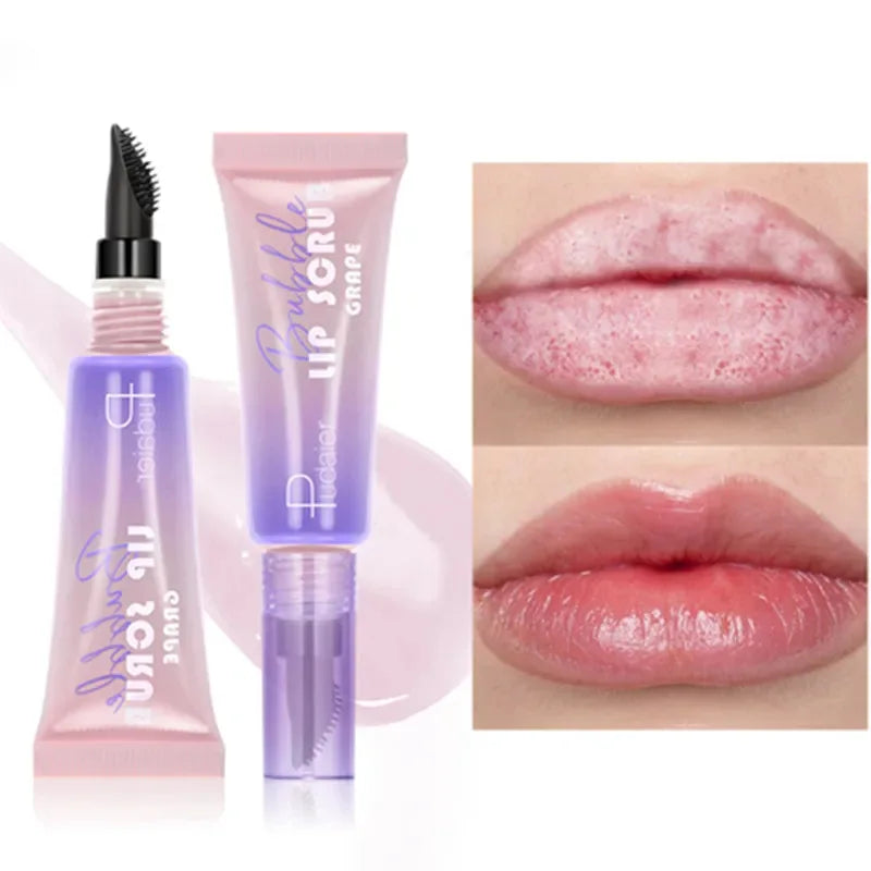 Pudaier Bubble Lip Exfoliator Foaming Scrub & Hydrating Balm