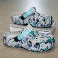 Men's Camouflage EVA Clogs – Garden Slip-On Sandals Men's Clogs Sandals PRIMED Blue 46