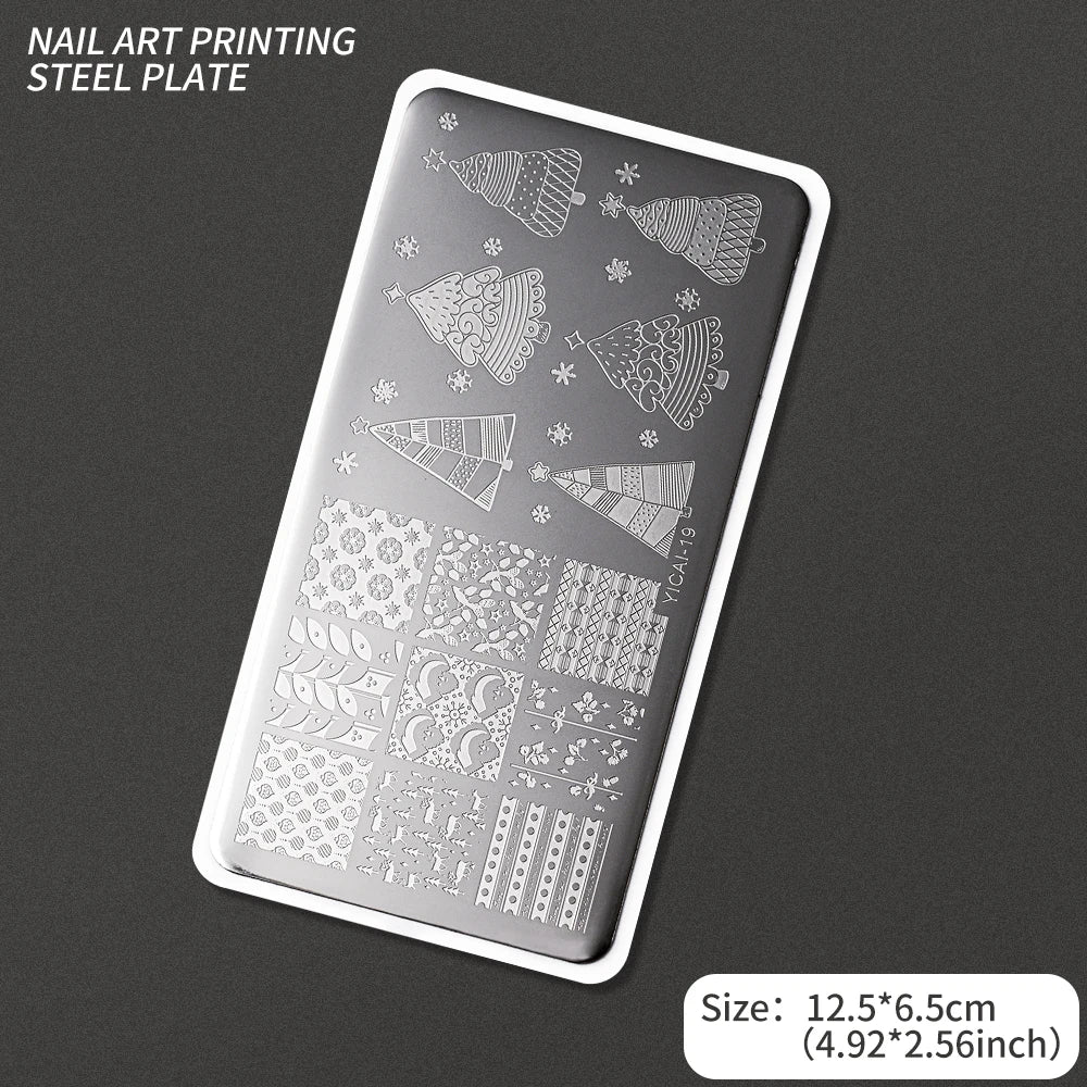 Nail Art Stamping Plate – Waves, Florals & Animal Designs