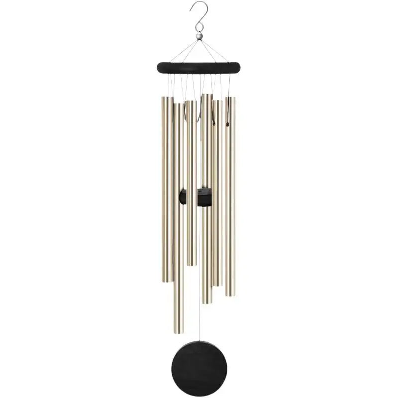 Retro Wood & Metal Wind Chime – 6 Tubes Outdoor Decor