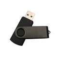 Custom Logo USB 2.0 Flash Drive Metal Pen Drive 4–64GB USB Flash Drive PRIMED 64 GB Black