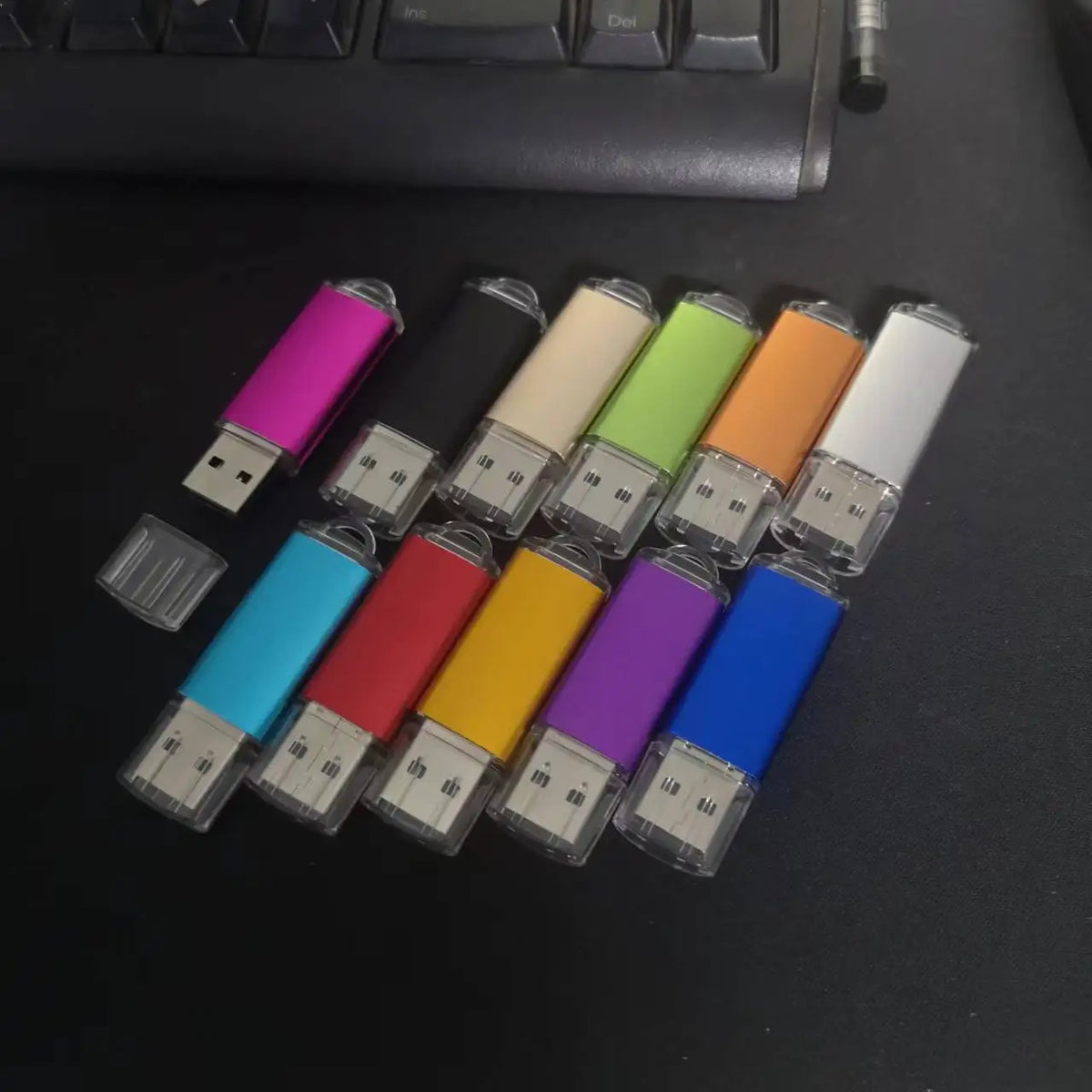 50-Pack Custom Logo USB 2.0 Metal Flash Drives 4GB–64GB USB Flash Drive PRIMED