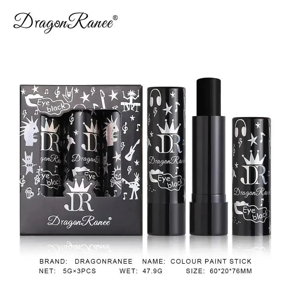 Dragon Ranee Halloween Matte Lipstick Set – 3pc Face Paint Kit Halloween Makeup Set PRIMED