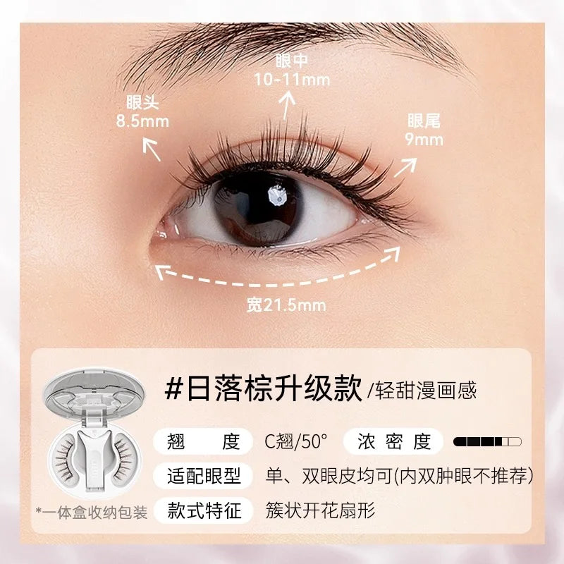 WOSADO 3D Magnetic False Eyelashes – No Glue Reusable Strip Lashes