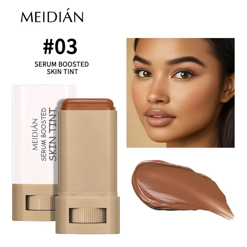 Skin Tint Foundation Stick – 6 Shades, Serum-Boosted Coverage