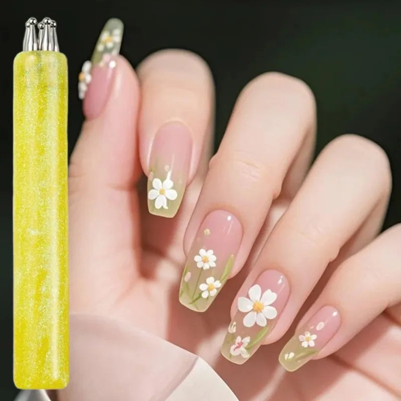 5-Petal Flower Nail Dotting Pen – DIY Nail Art Tool Nail Art Dotting Pen PRIMED