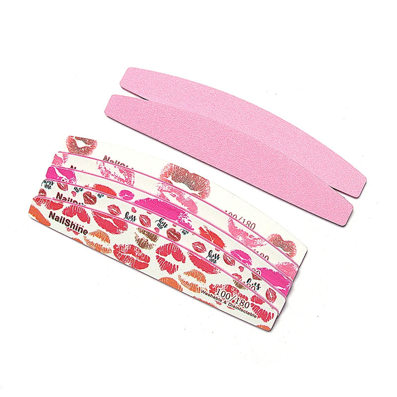 Professional Nail Files 100/180 Grit Buffer Block – 3/5/10 Pack