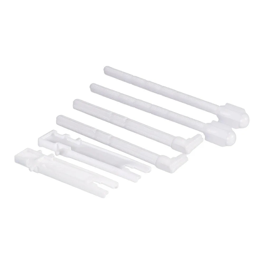 Wall Mounted Toilet Concealed Tank Push Bar Set – White