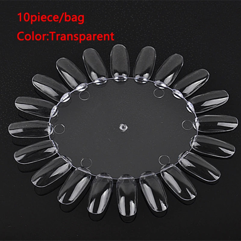 Nail Color Display Board & Practice Wheel – 20 Acrylic Tips