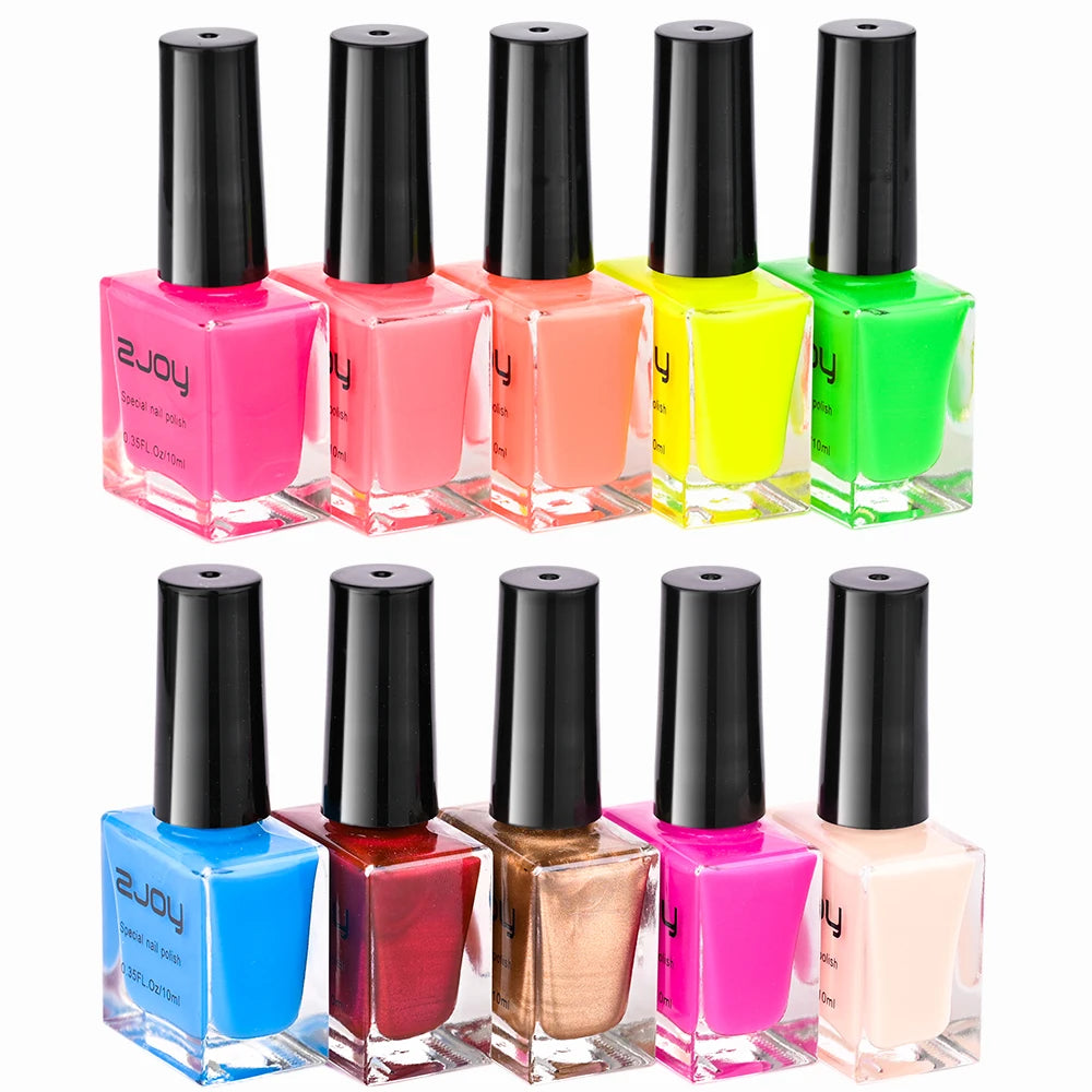10ml Nail Art Stamping Polish – 30 Colors Air Dry Varnish Nail Stamping Polish PRIMED