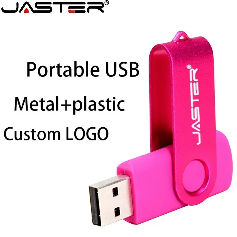 JASTER Keychain USB Flash Drive | Custom Logo | 4GB–64GB USB Flash Drive PRIMED