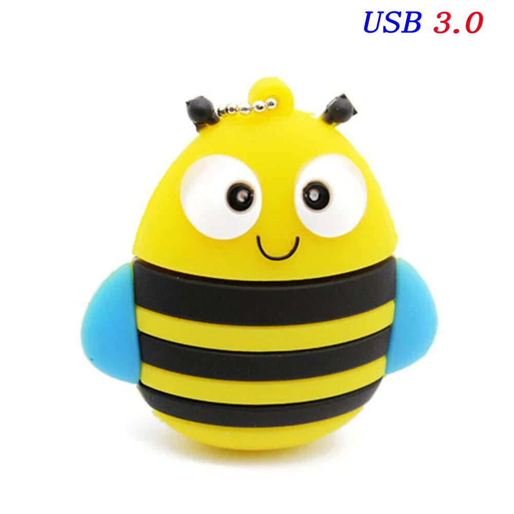 JASTER Cute Cartoon USB Flash Drive 8GB–64GB | Cat & Fox USB Flash Drive PRIMED black 4GB