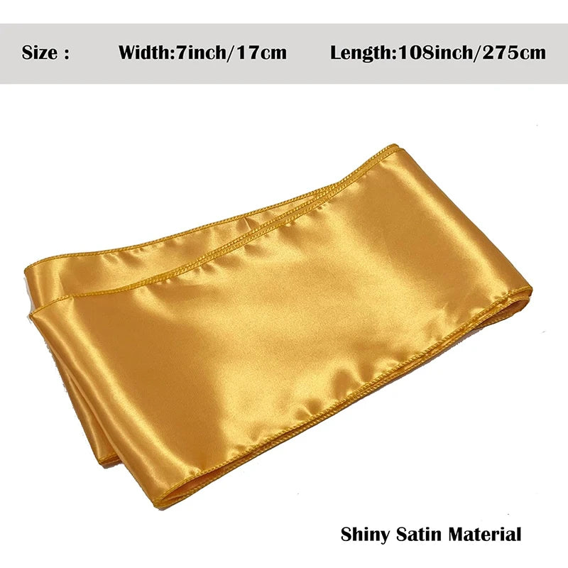 10 Pcs Satin Chair Sashes – Wedding & Banquet Bow Decor