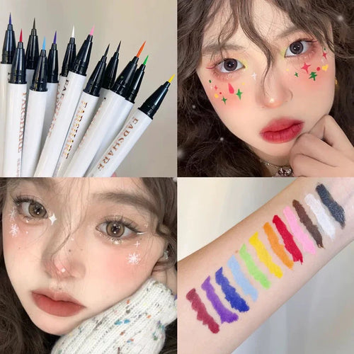 0.1mm Colorful Liquid Eyeliner Pen – Waterproof & Long-Lasting