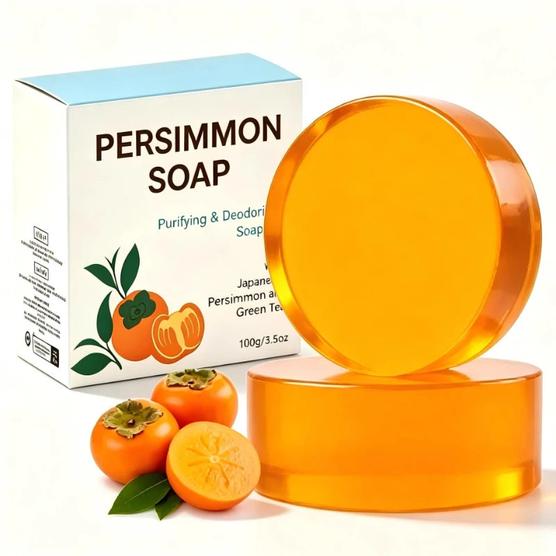 Persimmon Soap Bar – Natural Deodorizing Moisturizing Bath Soap Natural Bar Soap PRIMED