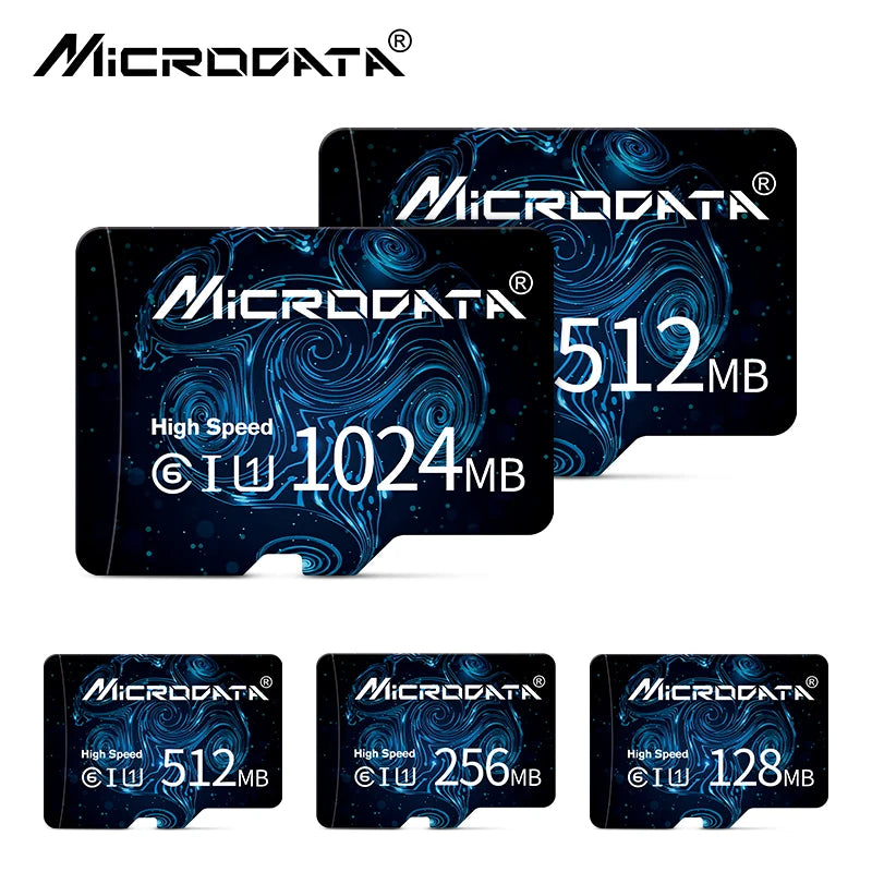 MicroDrive Micro SD TF Card 128MB–2048MB Class 6 + Card Reader Micro SD Memory Card PRIMED