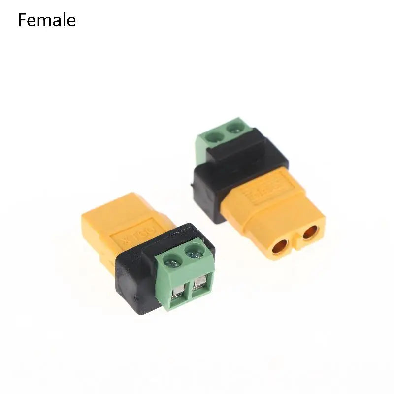 XT60 to 2-Pin Terminal Adapter – Solderless UAV Connector