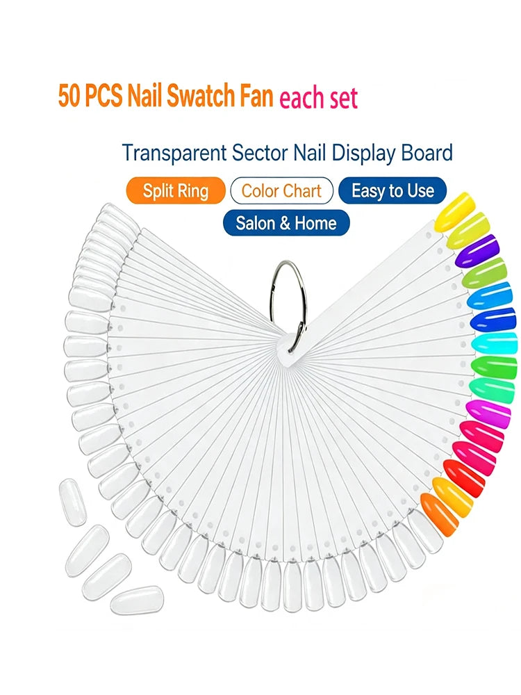 Clear Nail Practice Tips 50–150 Pcs | Nail Art Display Sticks