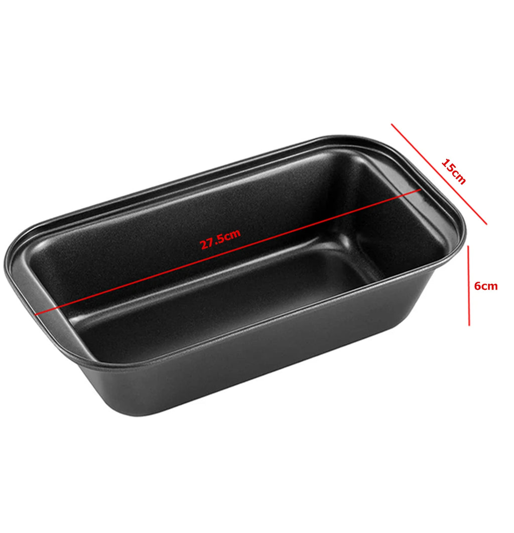 LMETJMA Nonstick Carbon Steel Bread Loaf Pan – Rectangle Tin Nonstick Loaf Pan PRIMED 28cm