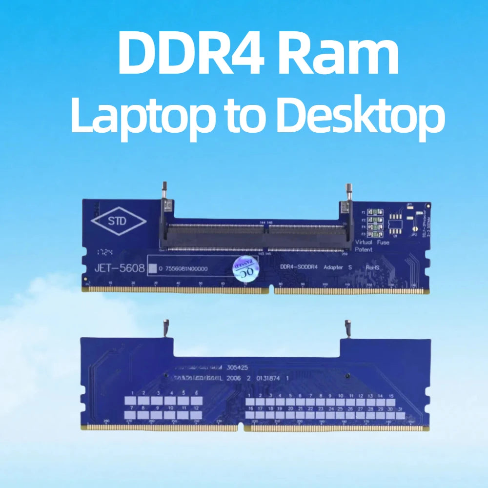 TISHRIC SO-DIMM to DIMM Adapter DDR3 DDR4 DDR5 RAM Converter RAM Adapter Card PRIMED DDR4 China Mainland