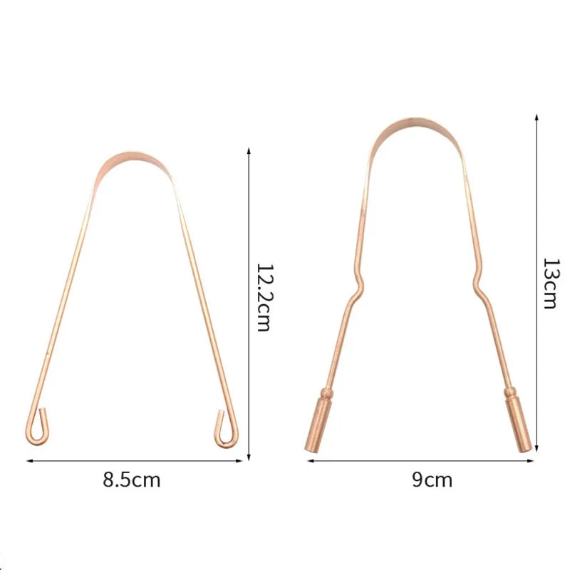 100% Copper Tongue Scraper – Fresh Breath Oral Hygiene Tool