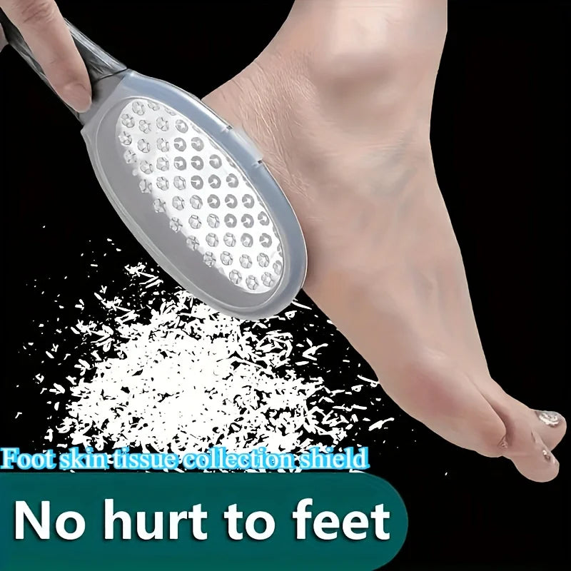 Stainless Steel Foot File & Callus Remover with Splash Guard Foot File Rasp PRIMED