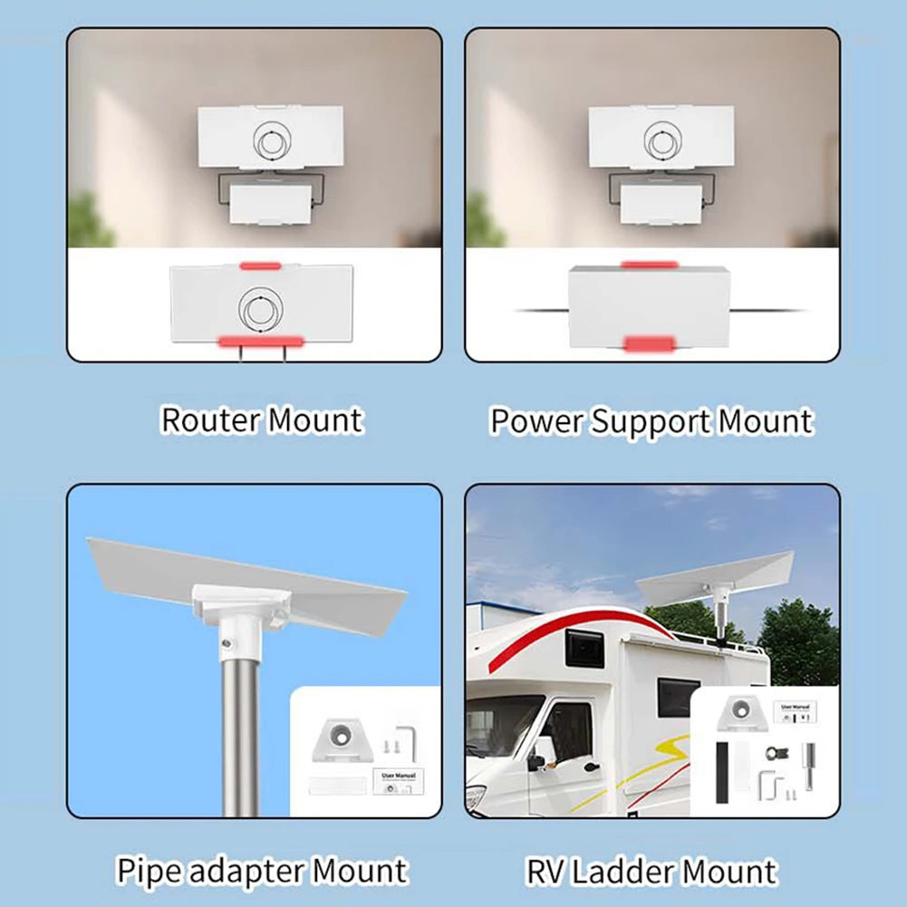 Starlink Gen 3 RV Ladder Mount – Roof Rack Bracket Kit Satellite Dish Mount PRIMED