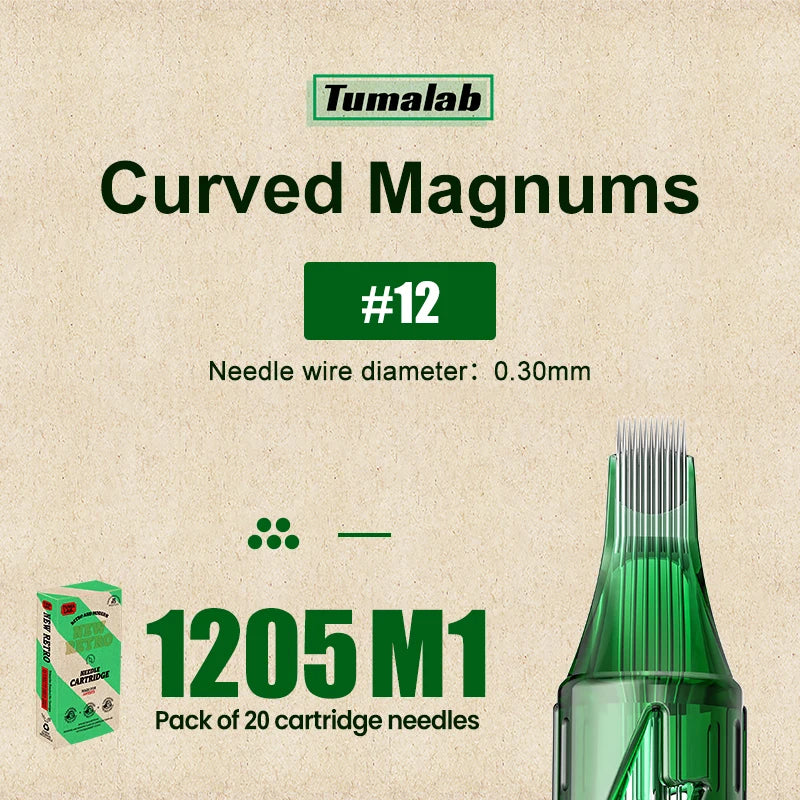 TUMAlab Tattoo Cartridge Needles 20PCS – Stainless Steel