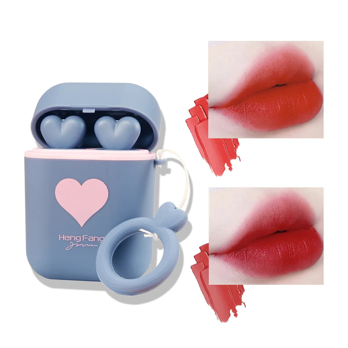 Velvet Matte Lip Gloss Set – Waterproof Long-Lasting | 2 Pcs