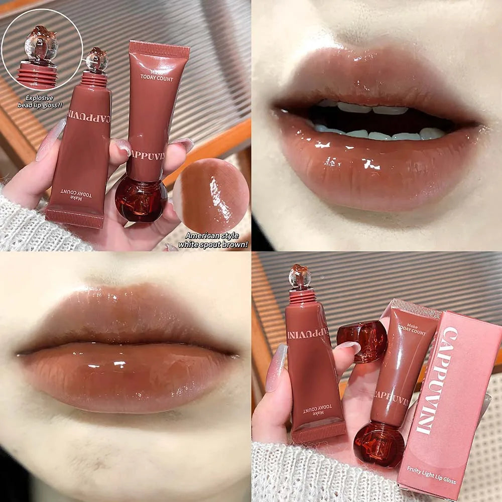 Cappuvini Crystal Jelly Lip Gloss – Plumping & Moisturizing Lip Gloss PRIMED